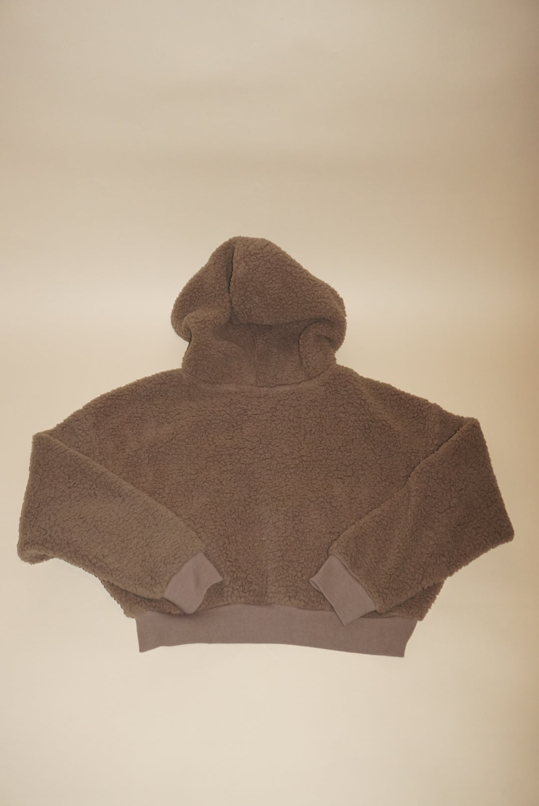 Skims Cozy Teddy Sherpa Full Zip Jacket Desert NWT - Size Medium