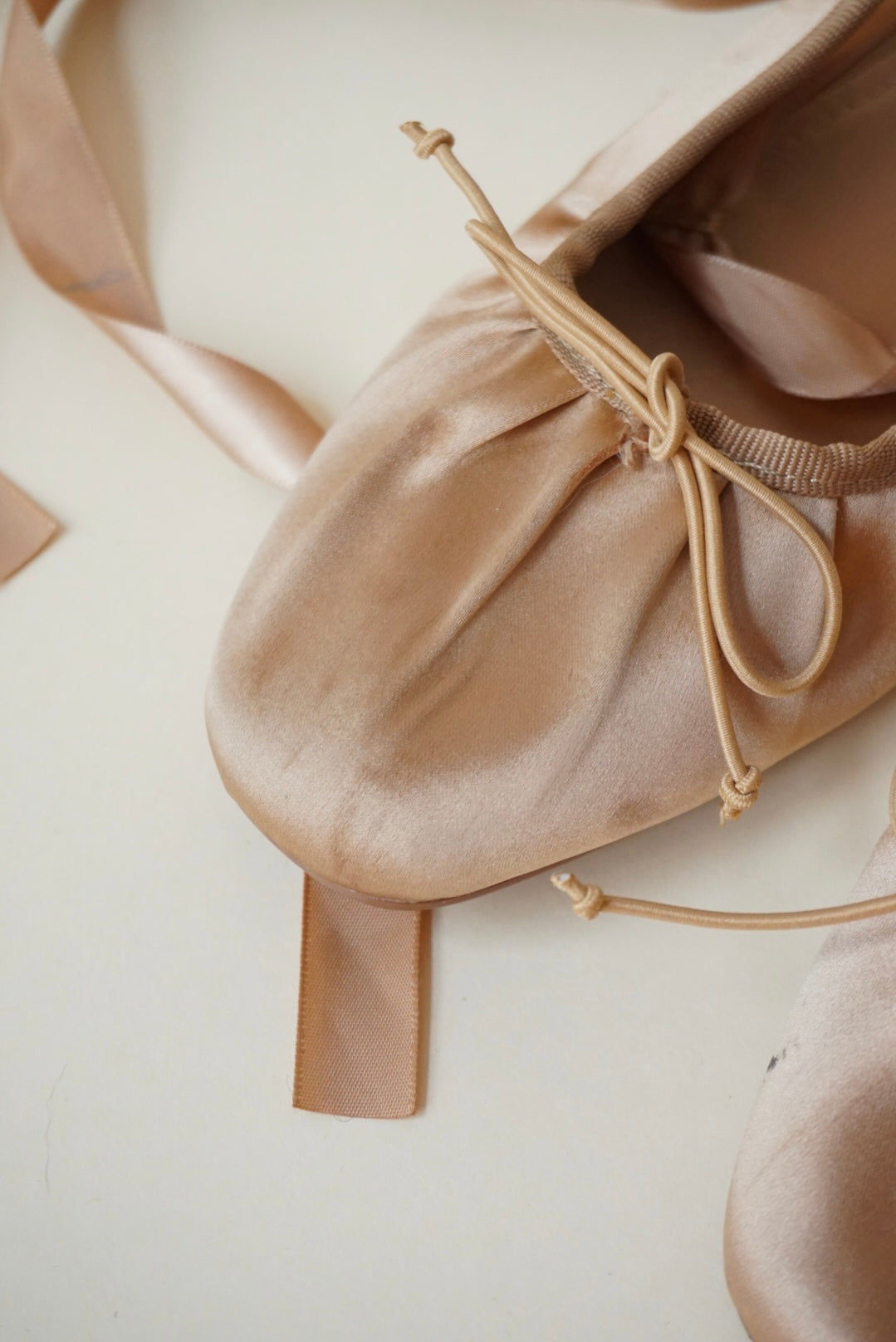 Zara Sateen Ballet Blush Slingback Lace Up Flats - Size 37