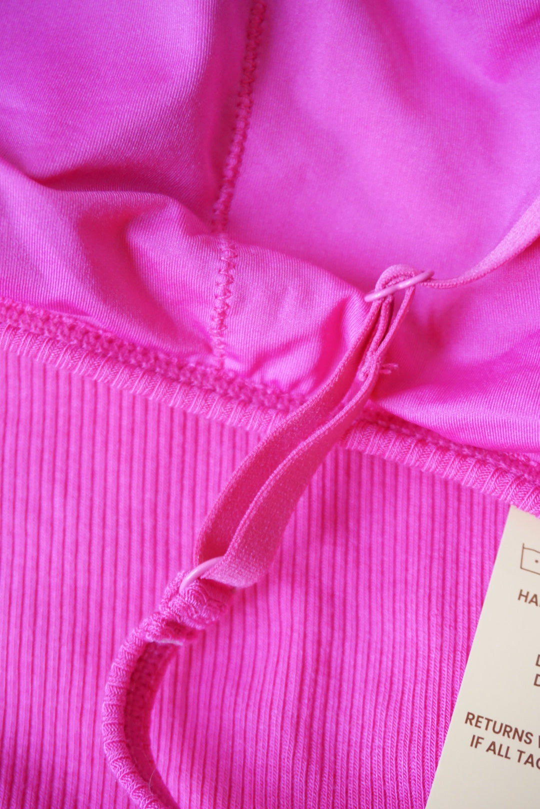 Popilush Pink Ribbed Knit Tank Modal Maxi Built-in Shapewear Dress NWT - Size XL