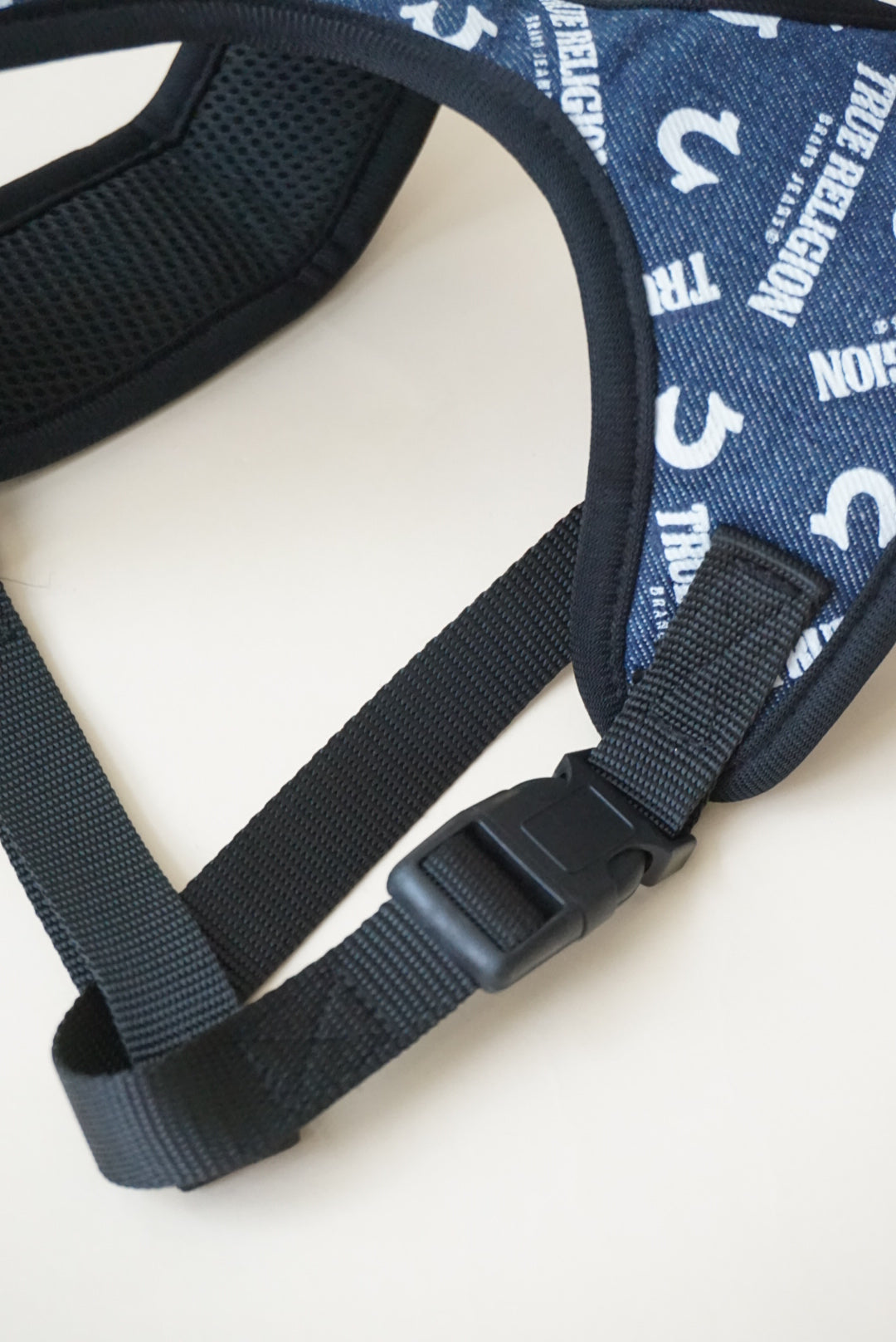 True Religion Denim Dog Harness (No leash) - Size Large