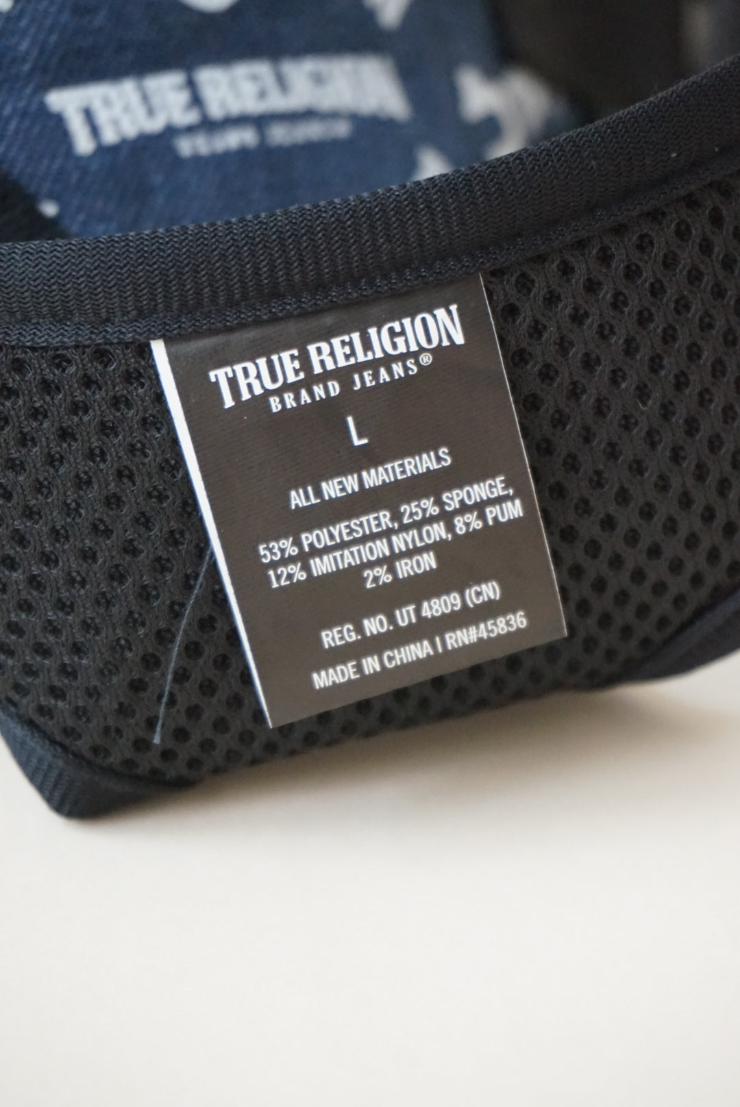 True Religion Denim Dog Harness (No leash) - Size Large