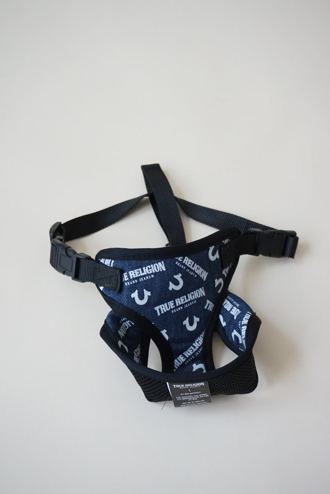 True Religion Denim Dog Harness (No leash) - Size Large
