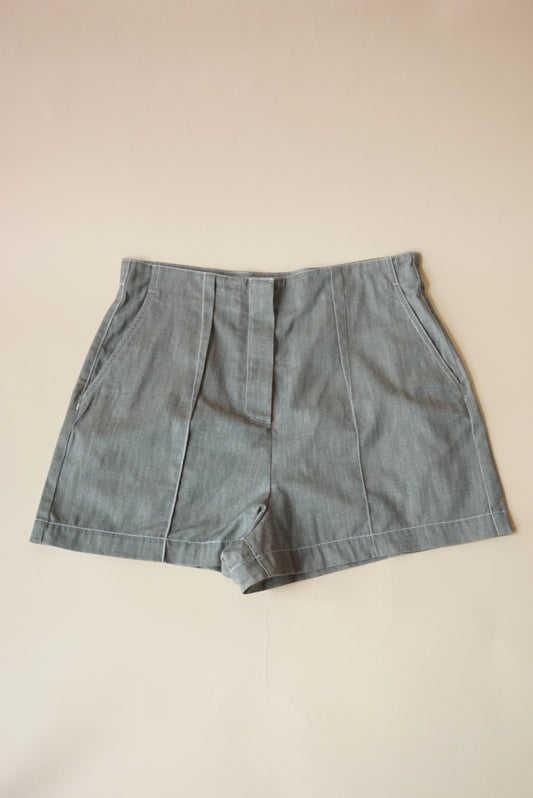Fendi Sage Green Combi Linen Monogram Shorts - Size 46