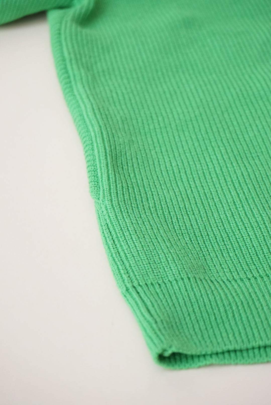 Sfizio Green Ribbed Knit Open Back Top