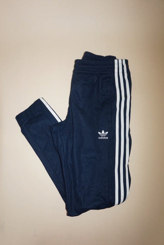 Adidas Navy Side Snaps Track Joggers - Size Small