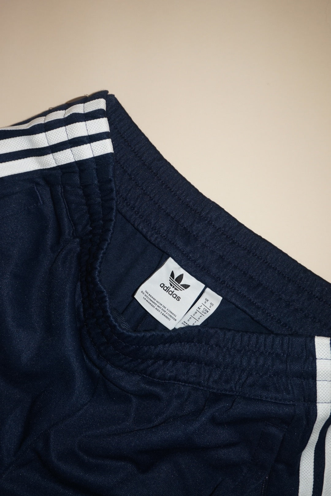 Adidas Navy Side Snaps Track Joggers - Size Small