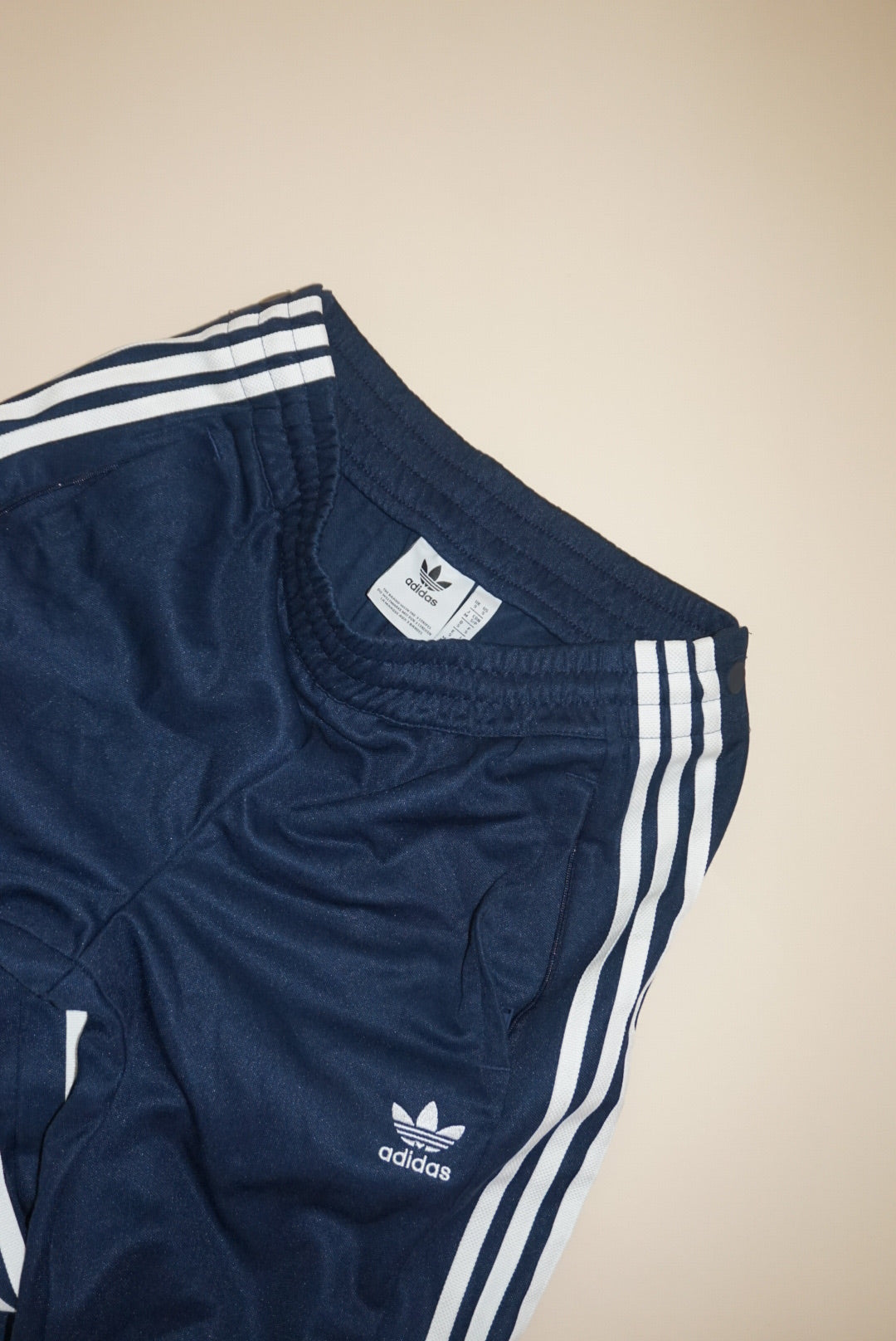 Adidas Navy Side Snaps Track Joggers - Size Small