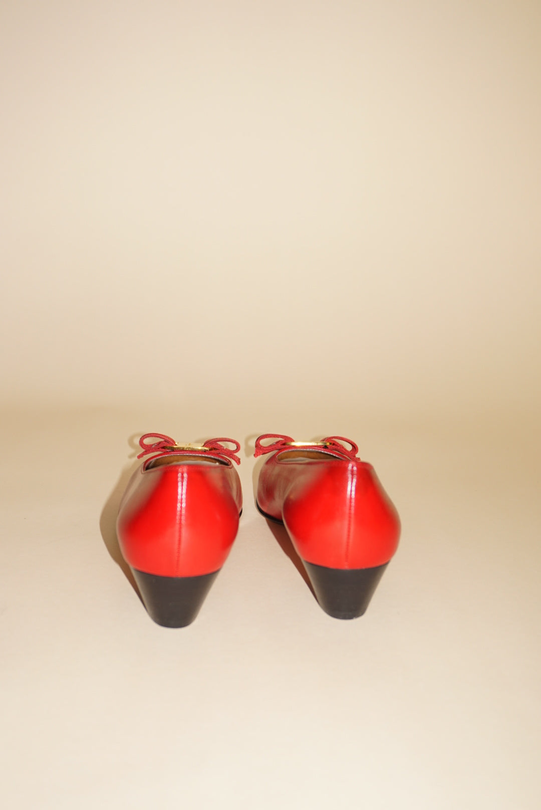 “Salvatore Ferragamo” "Vara" Red Heels NWT - Size 5.5