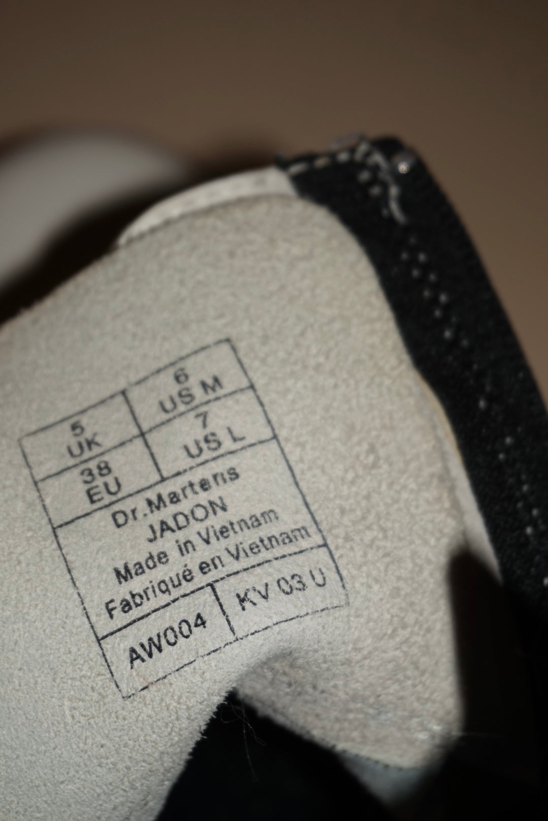 "Doc Martens" White "Jadon" 8 Eye Platform Boots - Size 7 Womens