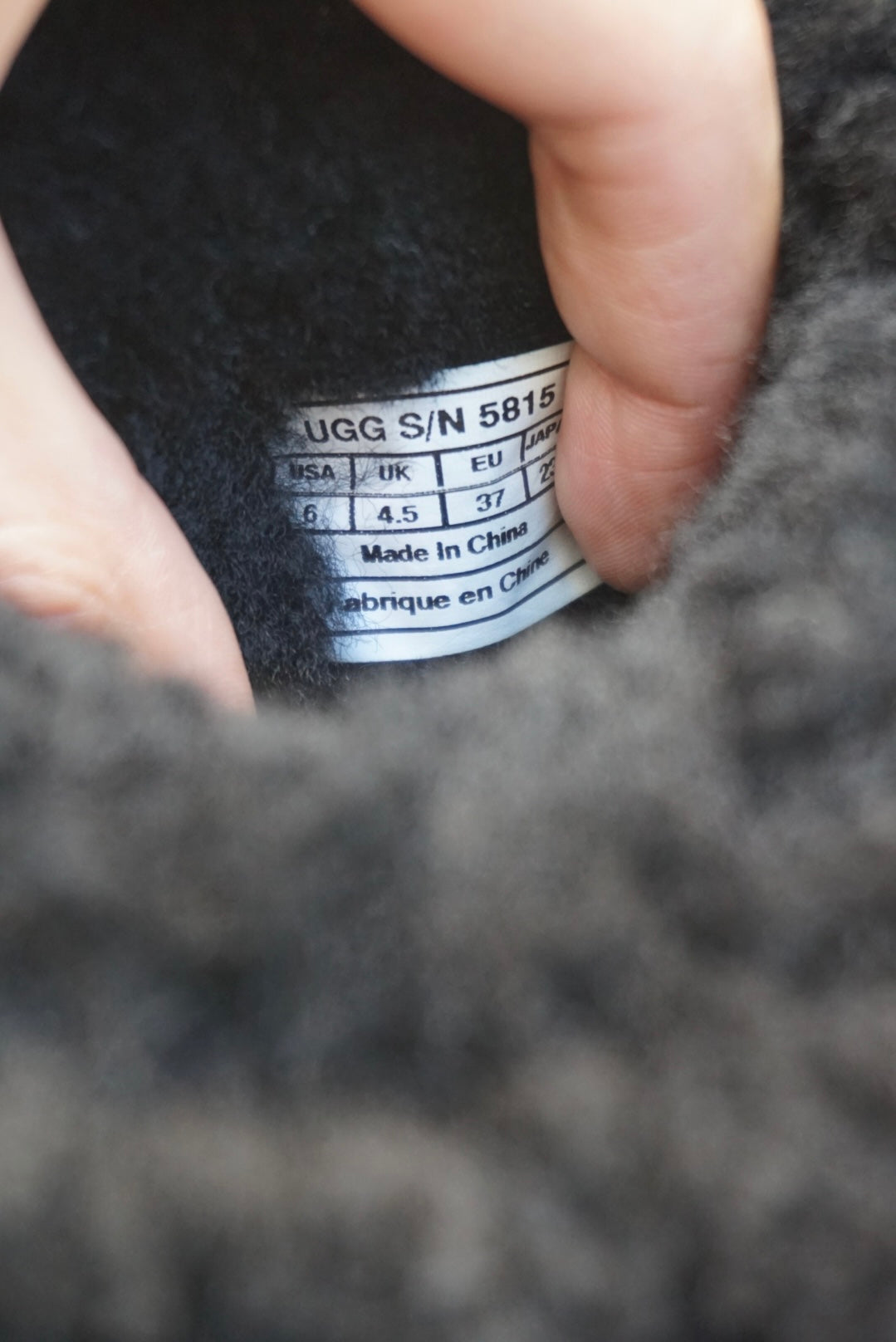 UGG Australia Classic Tall II Pull On Black Suede Sheepskin Boots - Size 6