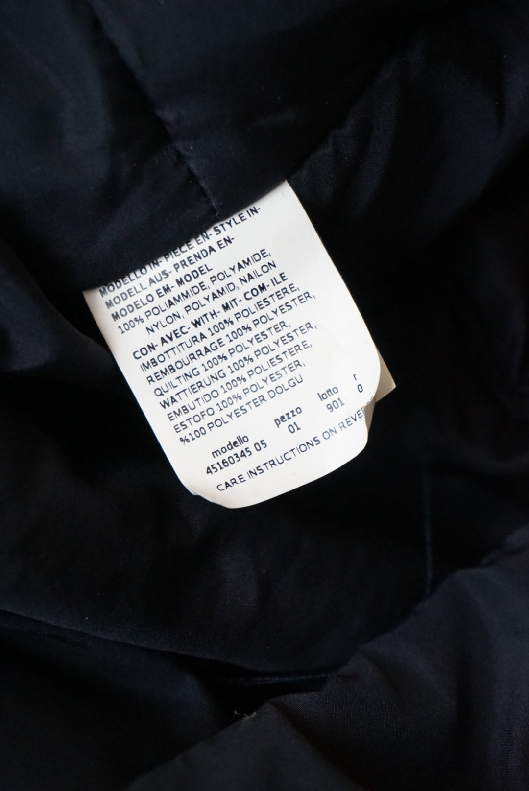 "Max Mara" Navy/Black Nylon Tote NWT