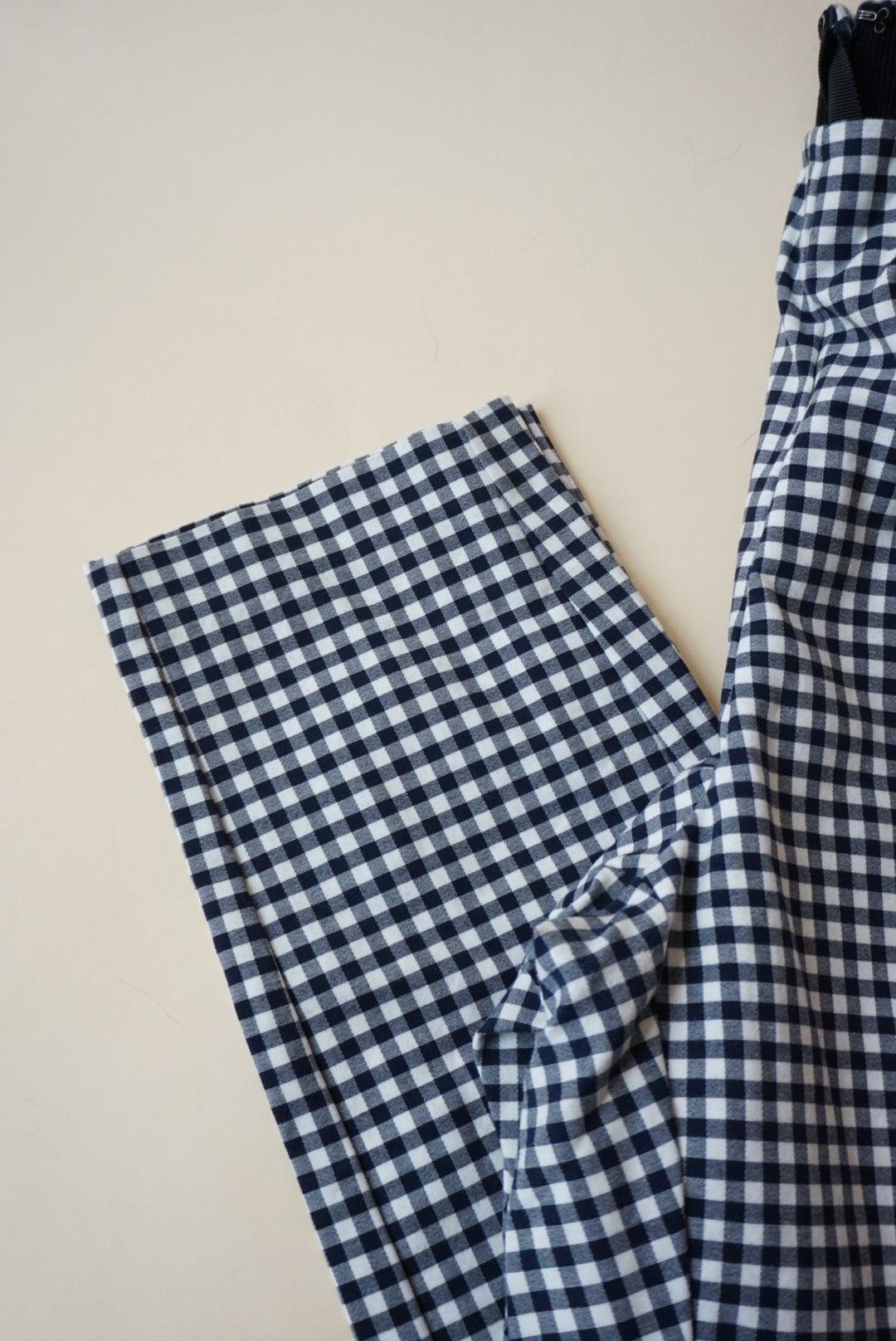 Rag & Bone Gingham "Simone" Navy/White Ankle Pants - Size 8
