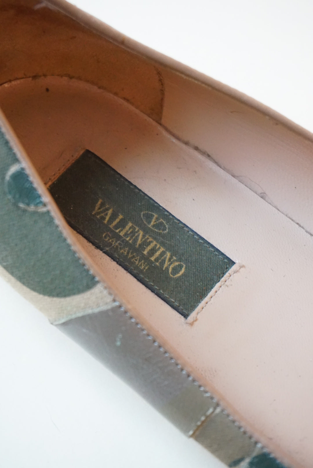 Valentino Garavani Camo Rockstud Flats - Size 37.5