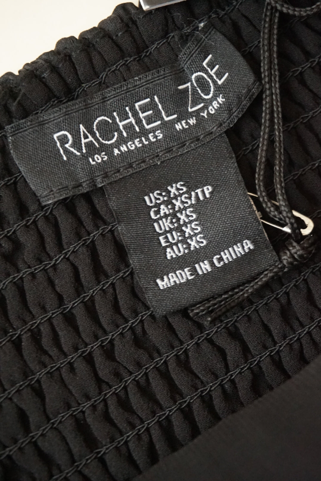 Rachel Zoe Floral Applique Black Tank NWT - Size XS