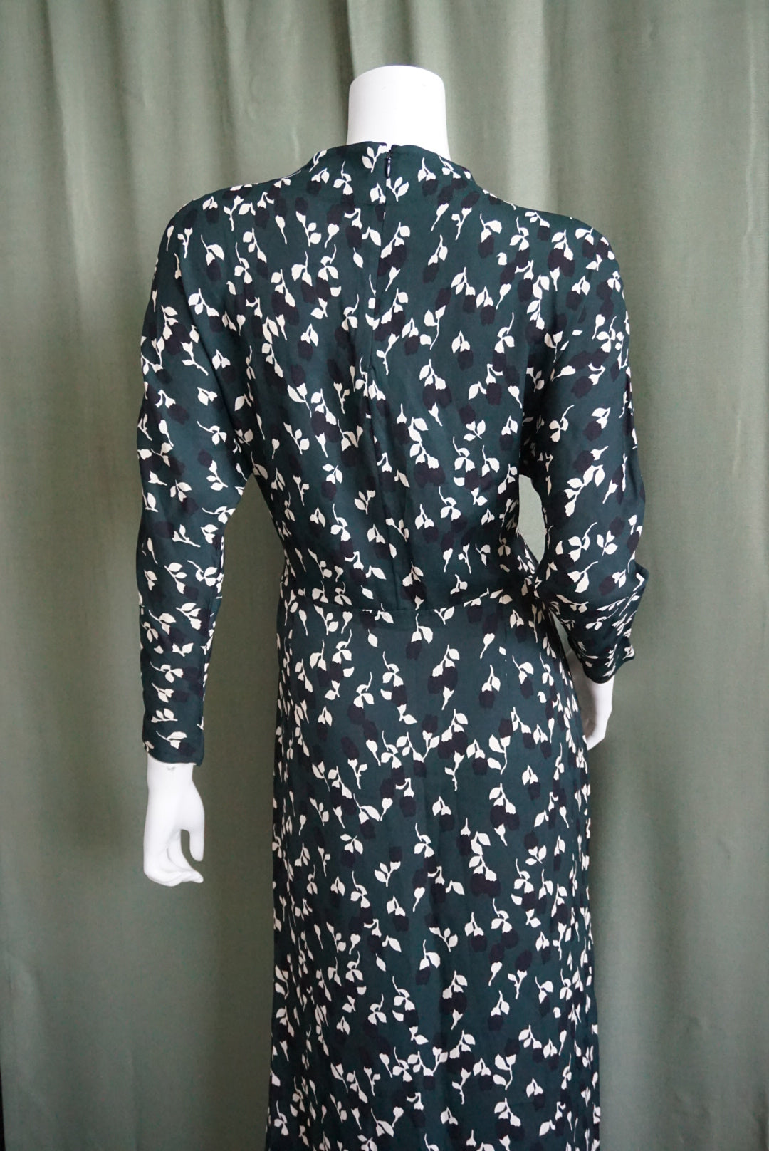 Marni Mock Neck Green Abstract Floral Maxi Dress - Size 42