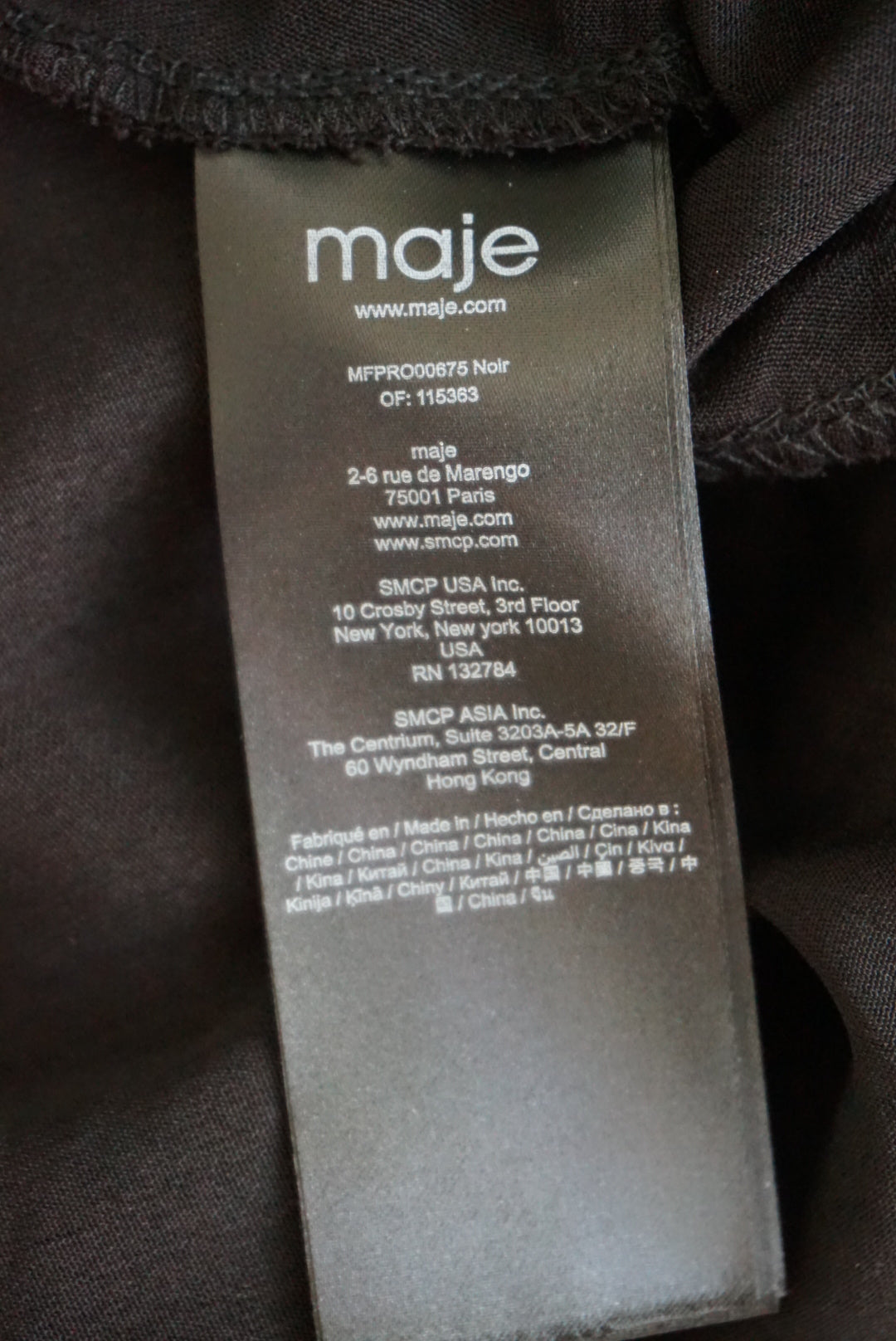 Maje Black Sequin Star Cocktail Neoprene Dress - Size 42