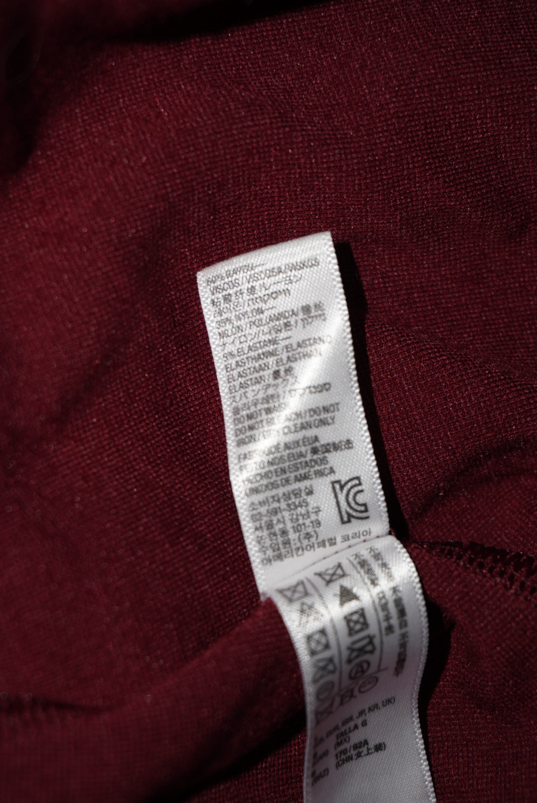 American Apparel Burgundy Wrap Mini Dress - Size Large