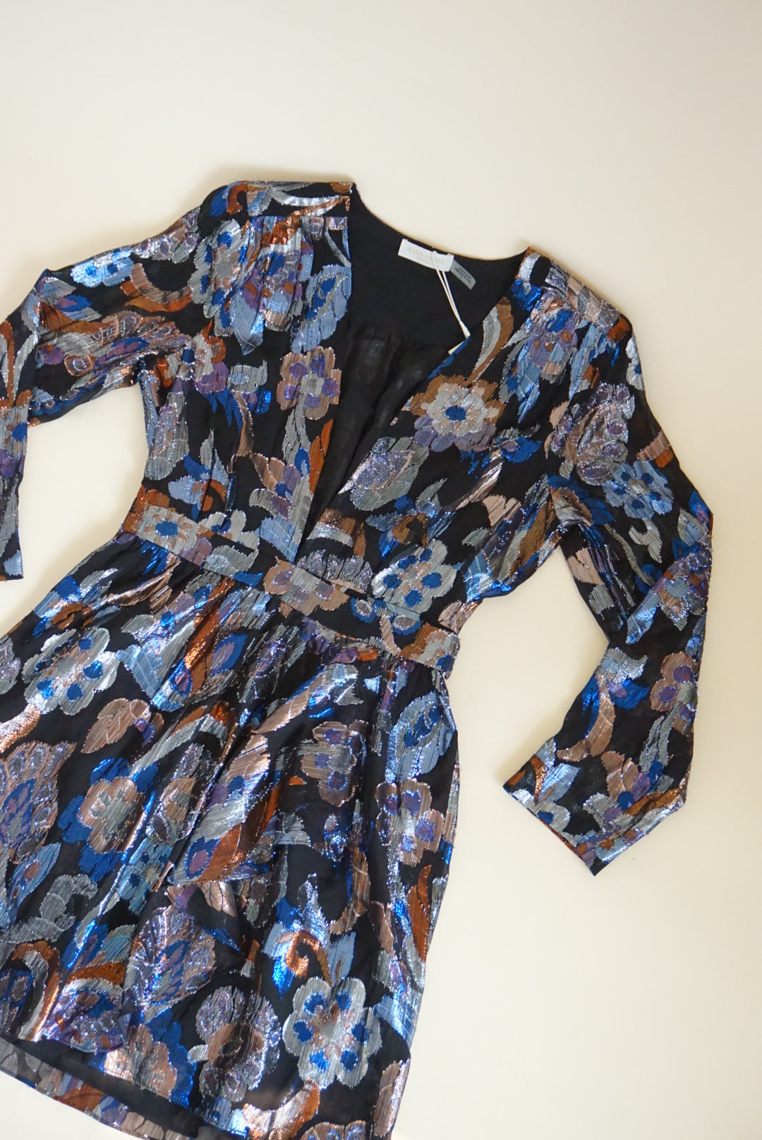 Ramy Brook Metallic Lurex Jacquard Shaina Dress NWT - Size 0