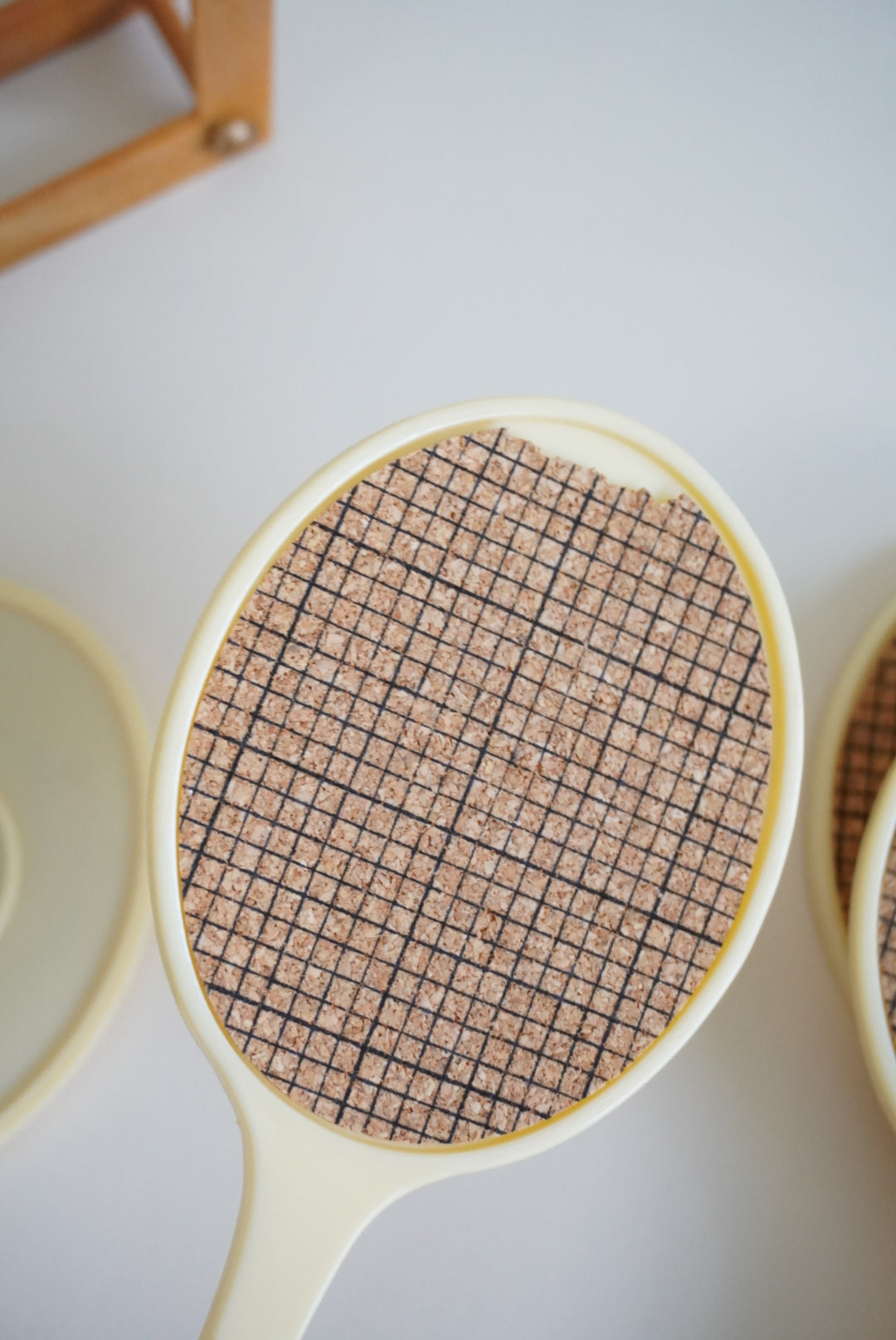 Vintage Tennis Racquets Plastic Coasters - Size of 6