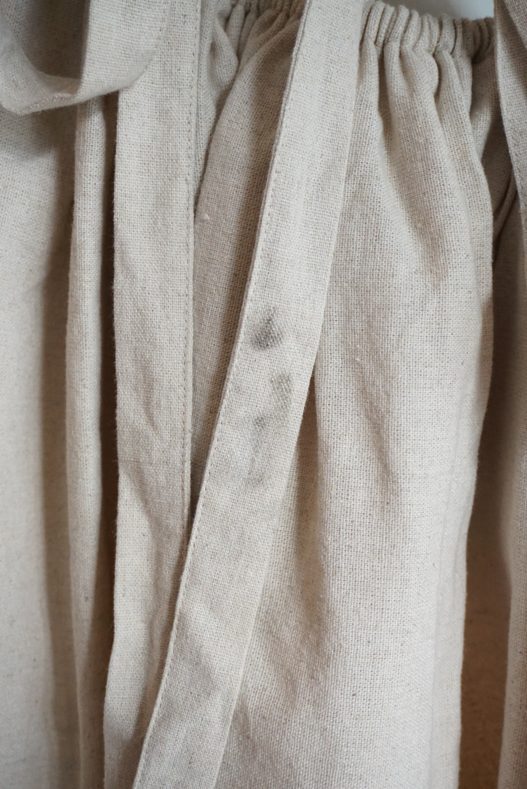 Meshki Siran Puff Sleeve Khaki Corset Linen Mini Dress NWT - Size Medium