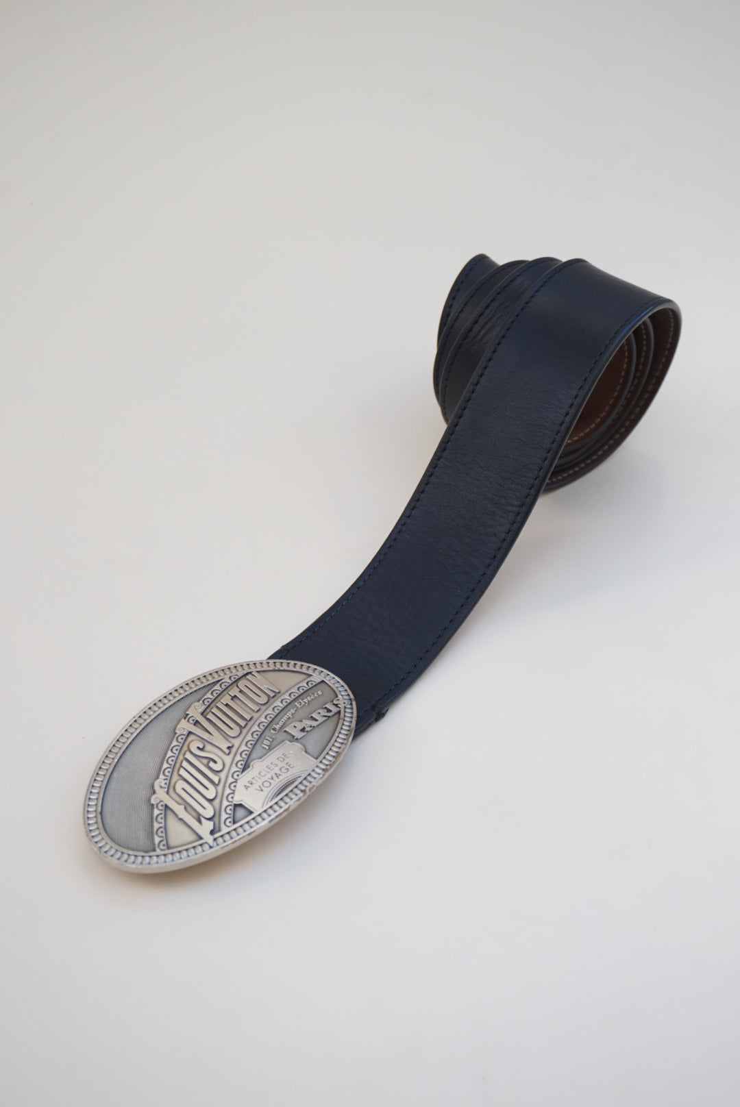 “Louis Vuitton” 2010 El Dorado Oval Buckle Leather Belt