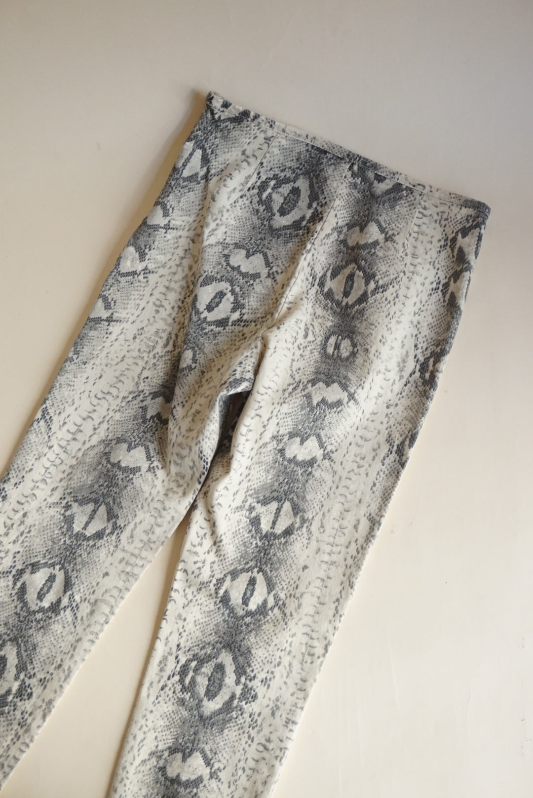 Snake Print Stretch Pants - Size Small