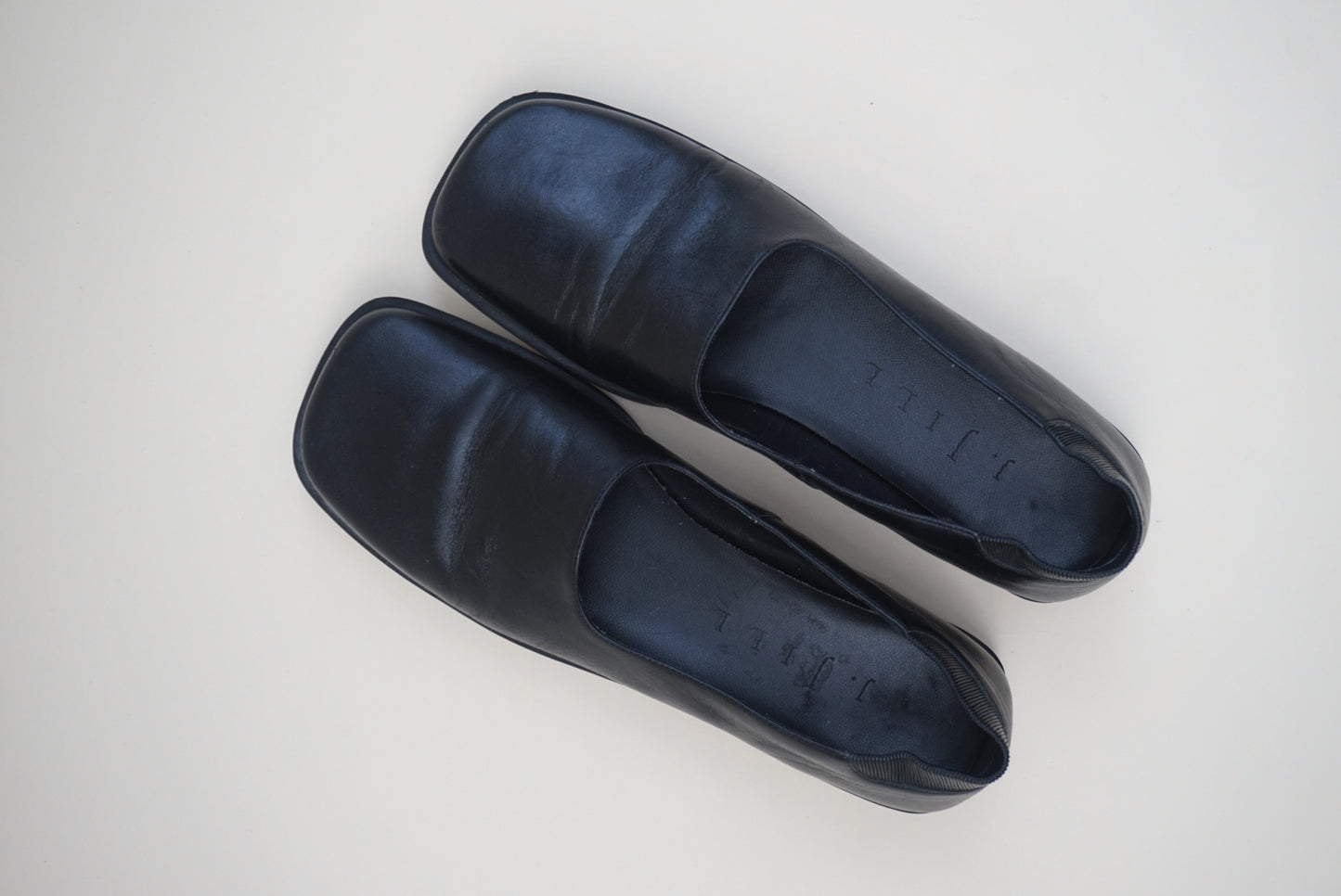 "J. Jill" Vintage 90's Leather Square Toe Loafers - Size 8
