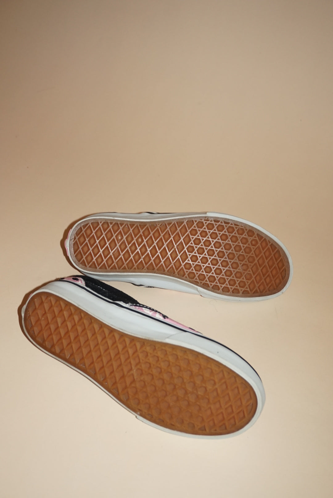 “Van’s” Embroidered Floral Slip On Sneakers - Size US 5